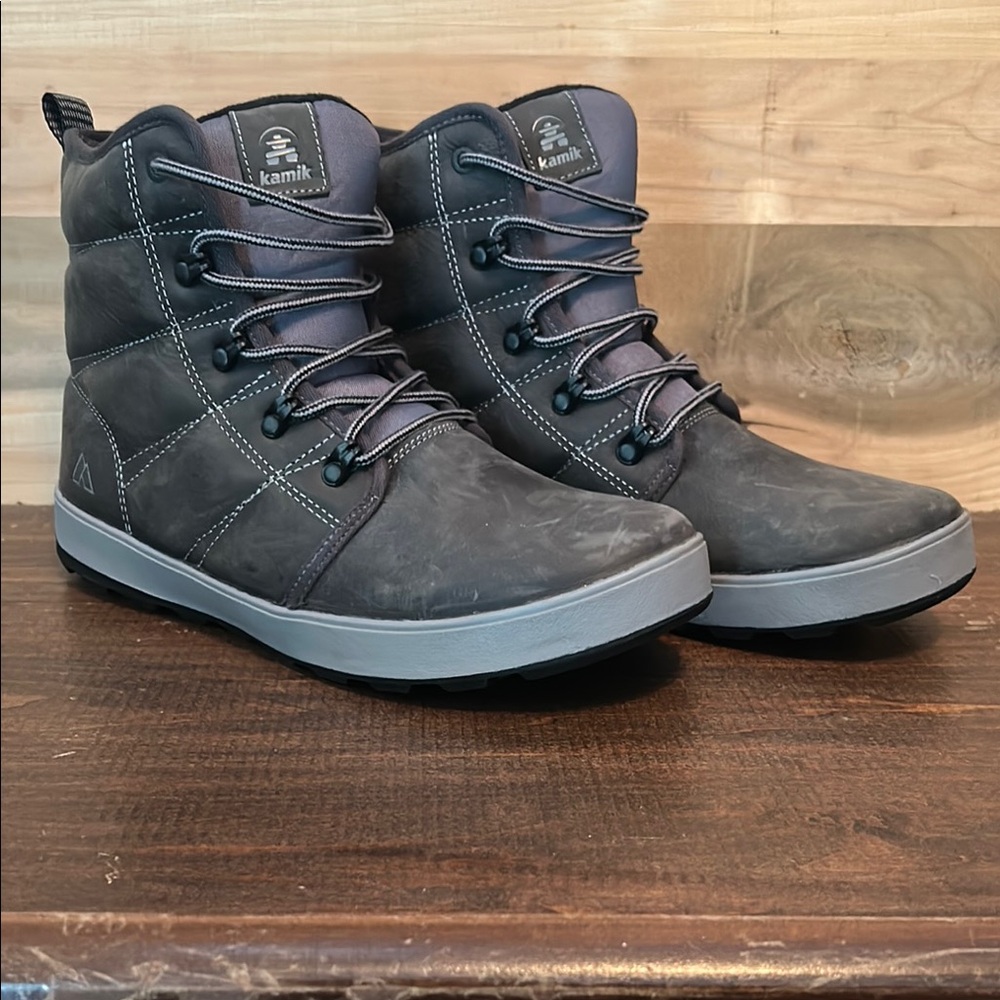 Kamik Gray Rain & Snow Boots with Durable Design